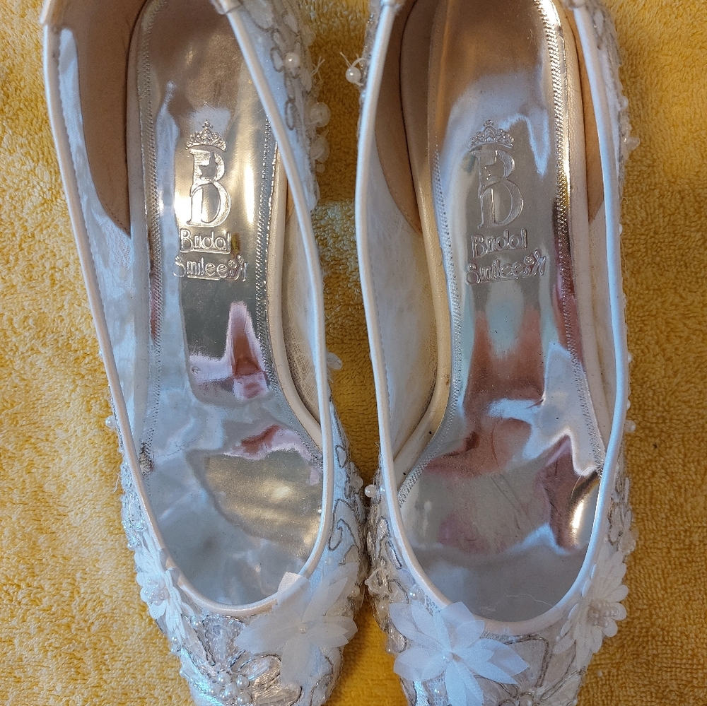 Bridal Smilee Boutique Wedding Shoes 39/8.5 - Picture 6 of 12